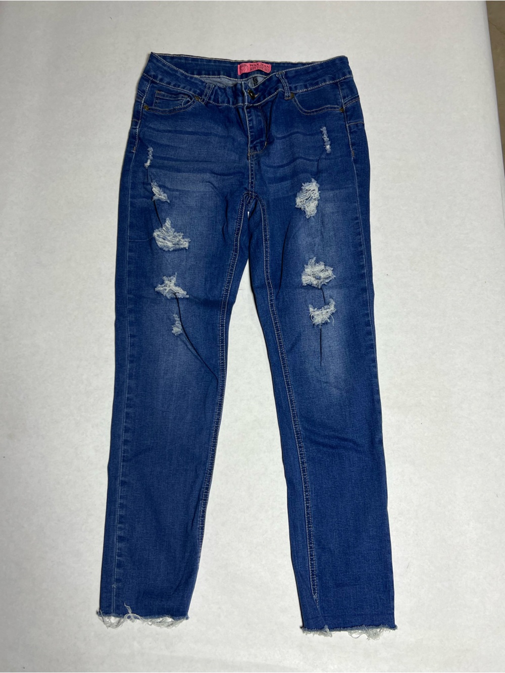 Cropped Wax Jeans size 9.
